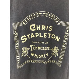Chris Stapleton Smooth As Tennessee Whiskey Black T-shirt Size Small